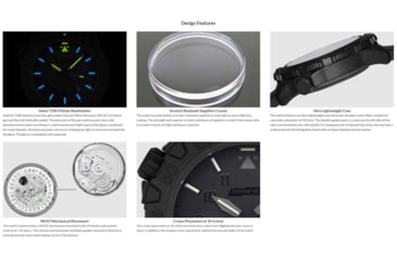 Image of Isobrite ISO1101 Squadron Series T100 Tritium Illuminated Automatic Watch, Black Case, Blackout Dial, 44.5mm, ISO1101