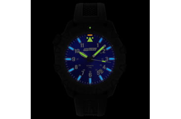 Image of Isobrite ISO1102 Squadron Series T100 Tritium Illuminated Automatic Watch, Black Case, Blue Dial, 44.5mm, ISO1102