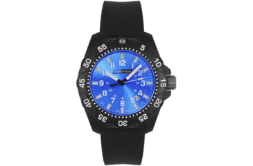 Image of Isobrite ISO353 Valor 39.5mm Midsize Blue T100 Tritium Illuminated Watch, Black Case, Blue Dial, 39.5mm, ISO353