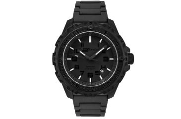 Image of ISOBrite T100 Eclipse Watch Blue &amp; Orange Tritium With Polyurethane Band, Black, Small ISO211