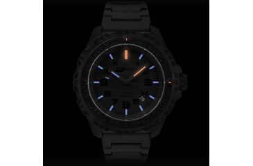 Image of ISOBrite T100 Eclipse Watch Blue &amp; Orange Tritium With Polyurethane Band, Black, Small ISO211