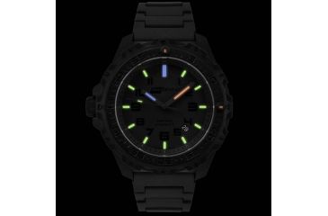 Image of ISOBrite T100 Eclipse Watch Green, Blue &amp; Orange Tritium With Polyurethane Band, Black, Small ISO213MIL