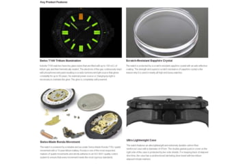 Image of Isobrite T100 Tritium Watch Kit Benefiting The Navy SEAL Foundation, Black/Tan, 47mm, ISO3001-NSF