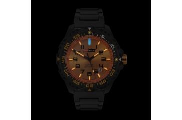 Image of ISOBrite T100 Valor  Series Orange Watch With Polyurethane Band, Black/Orange, Small ISO312