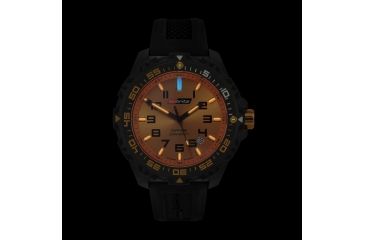 Image of ISOBrite T100 Valor Series Watch, Black, Orange, Small ISO302