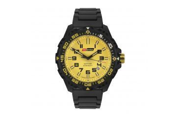 Image of ISOBrite T100 Valor  Series Yellow Watch With Polyurethane Band, Black/Yellow, Small ISO313