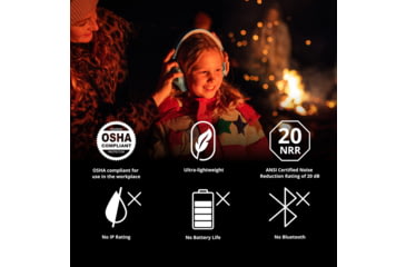 Image of ISOtunes Sport Junior Defender Protective Ear Muffs, 20 dB, 1 Pair, Blue, Kids, IT-96KB