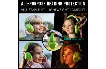 Image of ISOtunes Sport Junior Defender Protective Ear Muffs, 20 dB, 1 Pair, Green, Kids, IT-96KG