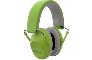 Image of ISOtunes Sport Junior Defender Protective Ear Muffs, 20 dB, 1 Pair, Green, Kids, IT-96KG