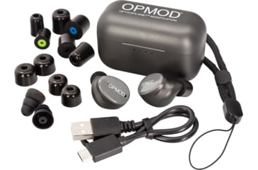 Image of ISOtunes Sport OPMOD CALIBER True Wireless Tactical Earbuds w/ Bluetooth, 25 NRR, Wolf Gray, Universal