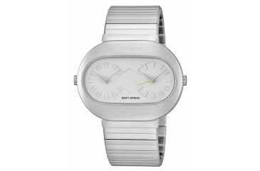 Image of Issey Miyake SILAk001 Vakio Mens Watch - Silver Metal Band, Silver Case