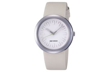 Image of Issey Miyake SILAl004 Vakio2 Mens Watch - Cream Band, Silver Case