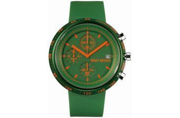 Image of Issey Miyake SILAt001 Trapezoid Al Mens Watch - Green Band, Green Case