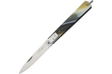Image of Italian Custom Knives Siciliano Tutto Folding Knife,3.625in,Stainless Steel,Imitation Buffalo Horn Handle CMF05