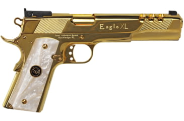 Image of Iver Johnson Arms Golden Eagle XL10 Pistol, 10mm Auto, 6 in barrel, 24K Gold Plated, 8 Round Magazine, GOLDEAGLEXL10WP-FRRMPG