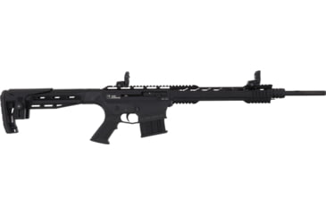 Image of Iver Johnson Arms MF410 3in Tactical Semi-Auto Shotgun, .410 Bore, 20in BBL, Synthetic Black Stock, Fiber Optic Front Sight, 2 Mag Included, 5RD Capacity, Black, MF410