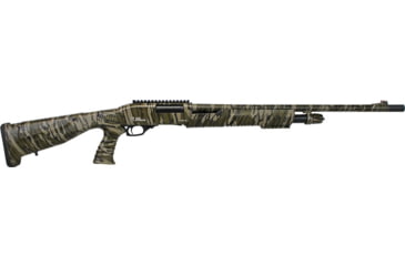 Image of Iver Johnson Arms Pump Pistol Grip 3in Tactical Pump Shotgun, 20 Gauge, 24in BBL, Synthetic MO Bottomland Stock, Fiber Optic Front Sight, Camo Black, PAS20PGBOT324