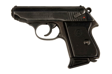 Image of Iver Johnson Arms TP25 Pistol, .25 Auto, 2.875in barrel, blued finish steel frame, black checkered plastic grip, blowback operated semi-auto, fixed blade and notch, 7 round magazine, IJTP25.25A2.8751FRRMPG