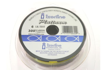 Image of Izorline Platinum Co-Polymer Mono Line 6lb 300yd Hi-Vis Yellow, 6009