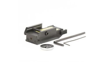 Image of JE Machine Tech 5mW Pistol Micro Compact Red Laser Sight w/Additional Picatinny Rail, Black TS-LS5B