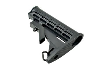 Image of JE Machine Tech AR-15 Mil-Spec 6-Position Standard Carbine Buttstock, Black PS-ST2B