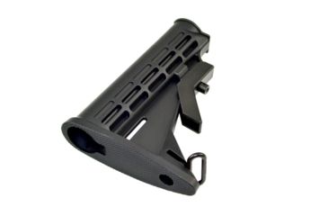 Image of JE Machine Tech AR-15 Mil-Spec 6-Position Standard Carbine Buttstock, Black PS-ST2B