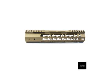 Image of JE Machine Tech Free Float .223/5.56 KeyMod Handguard w/Top Rail Relief/Barrel Nut, 10 inch, Black, PS-223KM10BLK