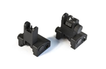 Image of JE Machine Tech Je Flip-up Front And Rear Polymer Sight Set Black