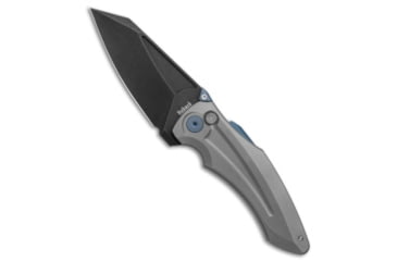 Image of Jack Hoback Knives Jake Hoback Knives Sumo Button Lock Knife Sandblasted Ti 3.25" DLC SW, Black/Gray, CPM 20CV, adult, BHQ-139512