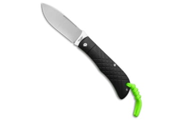 Image of Jack Wolf Jack Wolf Knives Timber Jack Slip Joint Knife Black Cross Hatch G10 3.6" Satin, Black, 154CM, adult, BHQ-227565