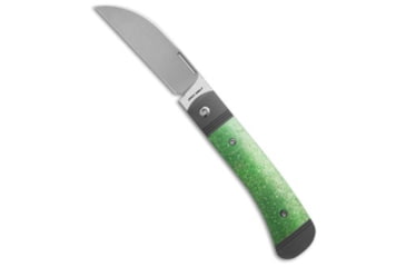 Image of Jack Wolf Knives Jack Wolf Diamondback Jack Frame Lock Knife Green Crystalized Ti 3.4&quot; Satin, Green, CPM S90V, adult, BHQ-213901