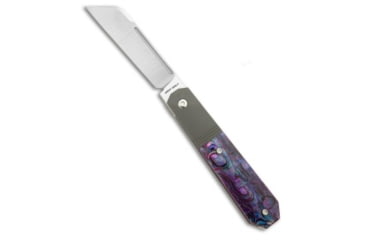 Image of Jack Wolf Knives Jack Wolf Knives After Hours Jack Frame Lock Knife Purple Abalone 3.15&quot; Satin, Purple, CPM S90V, adult, BHQ-211015