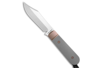Image of Jack Wolf Knives Jack Wolf Knives Backwoods FIXedc Fixed Blade Knife Ti Starburst 3" Satin, Gray/Bronze, CPM S90V, adult, BHQ-226500