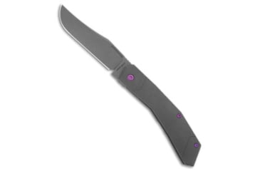 Image of Jack Wolf Knives Jack Wolf Knives Bionic Jack Frame Lock Knife Titanium + Pink 3.25" BB/SW, Gray/Pink, CPM S90V, adult, BHQ-207872