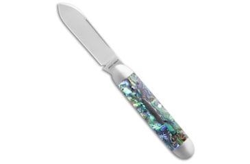 Jack Wolf Knives Equal End Slip Joint Knife Abalone 2.75 Satin 15C1296A
