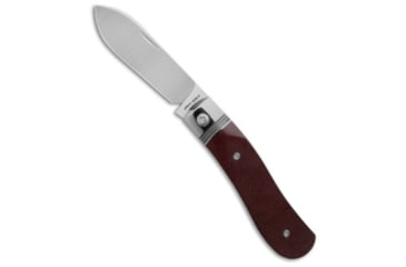 Image of Jack Wolf Knives Jack Wolf Knives K9 Jack Slip Joint Knife Sawcut Redstone Richlite 2.8&quot; Satin, Red, 154CM, adult, BHQ-219818