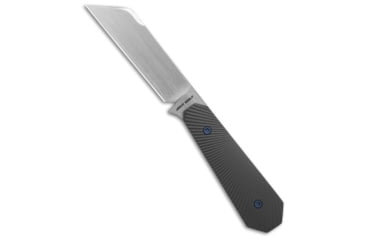 Image of Jack Wolf Knives Midnight FIXedc Fixed Blade Knife, 2.95in, CPM S90V Stainless Steel, Sheepsfoot Blade, Titanium, Gray Handle, Gray/Gray, 5.87 inch, BHQ-202353