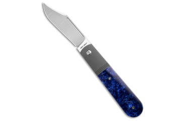 Image of Jack Wolf Knives Jack Wolf Knives Primo Jack Frame Lock Knife Crystal Lake Kirinite 3.3" Satin, Blue, CPM S90V, adult, BHQ-212205