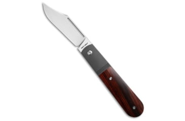 Image of Jack Wolf Knives Primo Jack Folding Knife, 3.26in, CPM S90V Stainless Steel, Clip Point Blade, Wood, Wood Handle, Wood/Gray, 7.64 inch, BHQ-212206