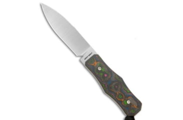 Image of Jack Wolf Knives Vampire FIXedc Fixed Blade Knife, 3.00in, CPM S90V Stainless Steel, Drop Point Blade, Carbon Fiber, Black/Blue/Green/Orange/Pink Handle, Black/Blue/Green/Orange/Pink/Gray, 6.00 inch, BHQ-215820