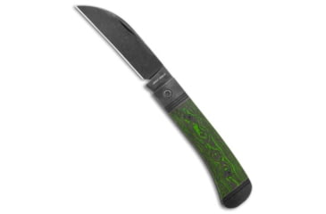 Image of Jack Wolf Knives Jack Wolf Knives Venom Jack 2 Slip Joint Knife Toxic Green CamoCarbon 3" Black, Green, CPM S90V, adult, BHQ-205398