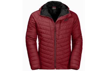 Image of Jack Wolfskin Aero Trail Quilted Coat Men, Red Maroon
