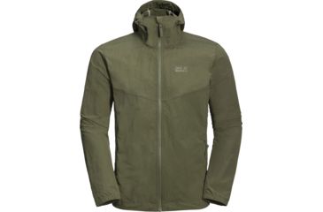 Image of Jack Wolfskin Lakeside Jacket - Mens, Woodland Green, Large, 1305991-5052004