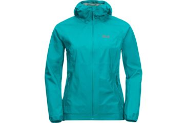 Image of Jack Wolfskin Misty Peak Jacket - Womens, Aquamarine, Small, 1111151-1105002