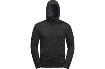 Image of Jack Wolfskin Riverland Hooded Jacket - Mens, Black, Small, 1707231-6000002