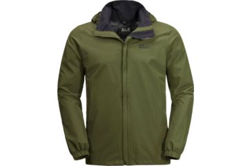 Image of Jack Wolfskin Stormy Point Jacket - Mens, Cypress Green, Medium, 1111141-4521003