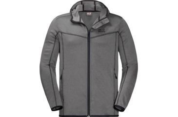 Image of Jack Wolfskin Sutherland Hooded Jacket - Mens, Tarmac Grey, Extra Large, 1706611-6011005