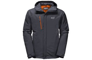 Image of Jack Wolfskin Troposphere Jacket - Mens, Ebony, Small 1106901-6230002