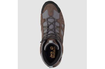 Image of Jack Wolfskin Vojo Hike Mid Texapore Hiking Boots - Mens, 8, Dark Wood, 4011361-5690070