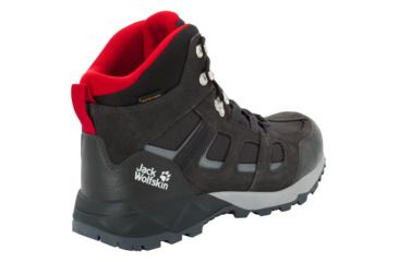 Image of Jack Wolfskin Vojo Hike XT Texapore Mid M - Mens, Phantom/ Red, 11.5, 4035541-6360115